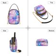 thumbnail image 3 of FORMRS Crossbody Bag for Women Quilted Travel Shoulder Cell Phone Purse with Chain Strap Handbag, Pastel Pink Marble Pattern, 3 of 7