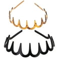 thumbnail image 3 of ESTONE Women Girls Zig-Zag Long Tooth Headband Plastic Resin Non-Slip Comb Hair Hoop, 3 of 11