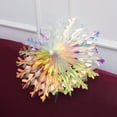 thumbnail image 1 of OULII 1Pack Multicolored Snowflakes Snow Fan Shape Wall Ceiling Decoration For Home Party Hotel Restaurant, 1 of 7