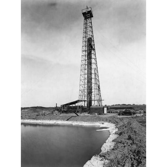 Oil Drilling Rig, Unframed Photographic Print Wall Art by Philip Gendreau Sold by Art.Com
