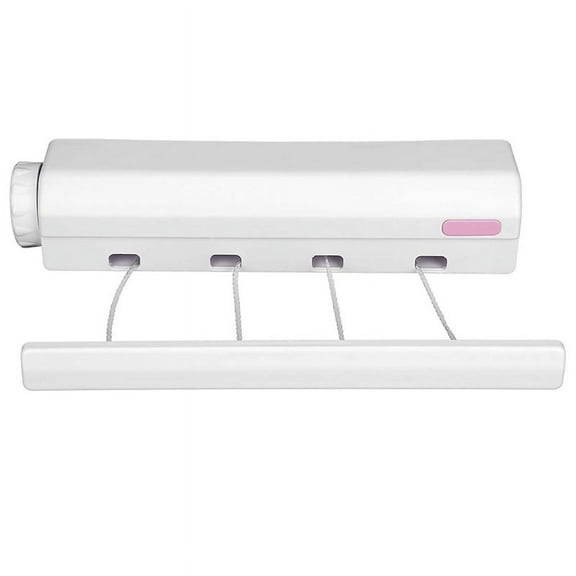Retractable Clothesline Telescopic Indoor Outdoor Wall (4 Lines)
