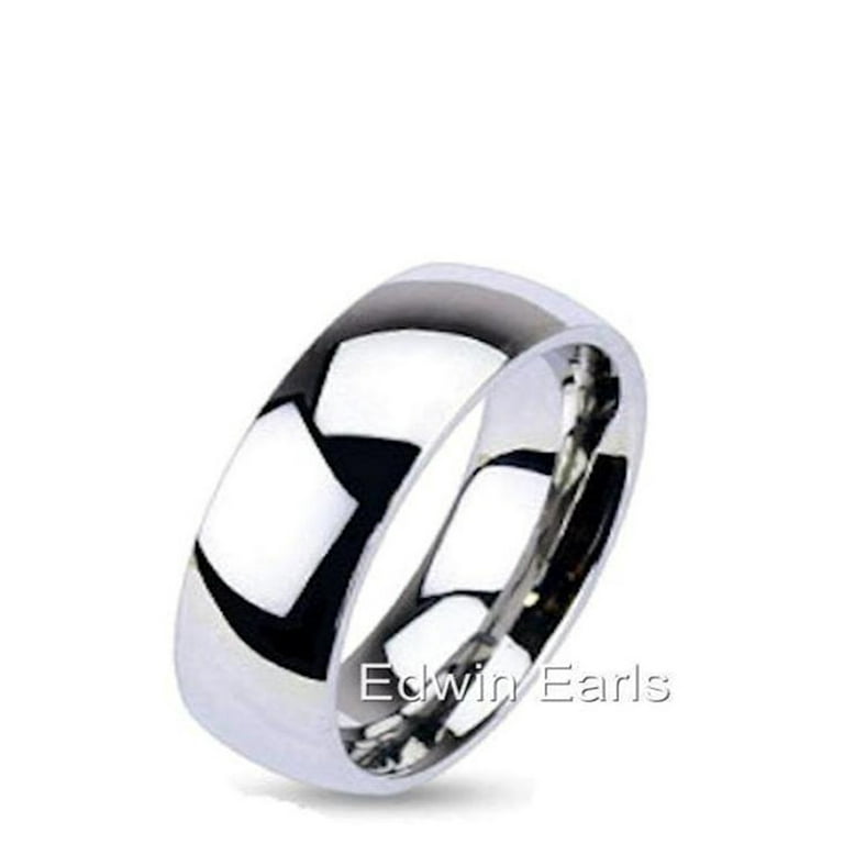 Stainless steel wedding shop bands walmart