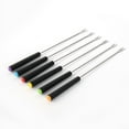 thumbnail image 2 of Barbecue Grill Forks Stainless Steel 6-Pack Retractable Skewers for Hot Dogs, Marshmallows, Camping Fire Sticks, Safe for Kids 9 Inch with Storage Bag, 2 of 9