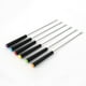 thumbnail image 2 of Juego de Tenedores para Barbacoa, 6 Brochetas de Acero Inoxidable, Diseño Retráctil, Material Antioxidante de Grado Alimenticio, Apto para Asar, Fácil de Limpiar, Perfecto para Acampar y Cocinar En F, 2 of 7