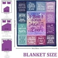 thumbnail image 4 of Bonus Daughter Gifts Blanket, Gift for Bonus Daughter, Stepdaughter Gifts from Stepmom, Bonus Daughter Gifts from Stepmom, Bonus Daughter Birthday Gifts for Stepdaughter Throw Blanket 50" X 60", 4 of 6