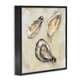 thumbnail image 3 of Stupell Industries Oyster Trio on Beige Black Framed Giclee Art design by CAD, 24 x 24, 3 of 8