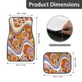 thumbnail image 6 of HUIACONG Hippie Flowers Car Seat Covers Automotive Floor Mats with Anti-Slip Pad Car Steering Wheel Protector Removable Automotive Accessories Easy to Install for SUV,Vans,Sedans,Trucks, 6 of 8