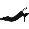 thumbnail image 3 of Women's Sarto by Franco Sarto Dynasty Slingback Black Kid Suede Leather 7.5 M, 3 of 6