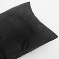 thumbnail image 5 of Lorviah Queen Velvet Pillowcases 2 Pack, Ultra Soft Hidden Zipper Pillow Cover, Luxury Cozy Fuzzy Bedding, 20x30 Inches, Black, 5 of 5