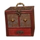 thumbnail image 4 of Caja de almacenamiento de madera antigua vintage, organizador de joyas para llaves uvas, 4 of 7