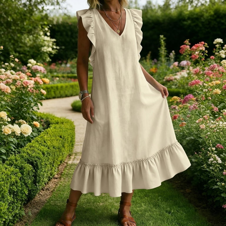 ladies beige dresses Women's Length Baggy Beige Solid Tent Long Sleeve Shirt Dresses Church Dresses for Ladies 2x Ayolanni Dresses for Women Crafted from an Extremely Soft Rutainlusire Womens Sleeveless Dresses Ladies'