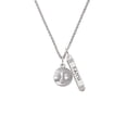 thumbnail image 2 of Delight Jewelry Silvertone Happy Moon Silvertone Believe Faith Prayer Hope Bar Charm Necklace, 23", 2 of 4
