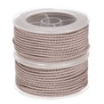 thumbnail image 1 of Unique Bargains 2 Packs Nylon Thread Twine Beading Cord 2mm Extra-Strong Braided Nylon Crafting String 11M/36 Feet, Desert Sand, 1 of 7