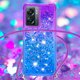 thumbnail image 4 of Funda para OnePlus Nord N300 Brillantina Líquida Divertida Reluciente y con Cristales en Movimiento Cuerpo Cruzado con Cordón Ajustable, 4 of 5
