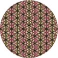 thumbnail image 1 of Ahgly Company Machine Washable Indoor Round Transitional Brown Sand Brown Area Rugs, 5' Round, 1 of 7