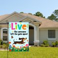 thumbnail image 2 of Amhnf Live Like Someone Left The Gate Open Dachshund Garden Flag For Home Outdoor Garden Yard Decor 12x18 inch, 2 of 5