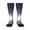 1 Black, variant on Dreamy Forest Elf print thigh-high socks, crafted for both men and women with a stretchy, high-opaque design perfect for daily wear