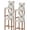Beige, variant on Vintage Bees Crowns Bar Stool Covers Set of 2, Rustic Leaves Rings Brown Gradient Stretch Washable Bar Chair Covers with Backs, Removable Pub Counter Height Chair Cover for Kitchen Dining Room Cafe