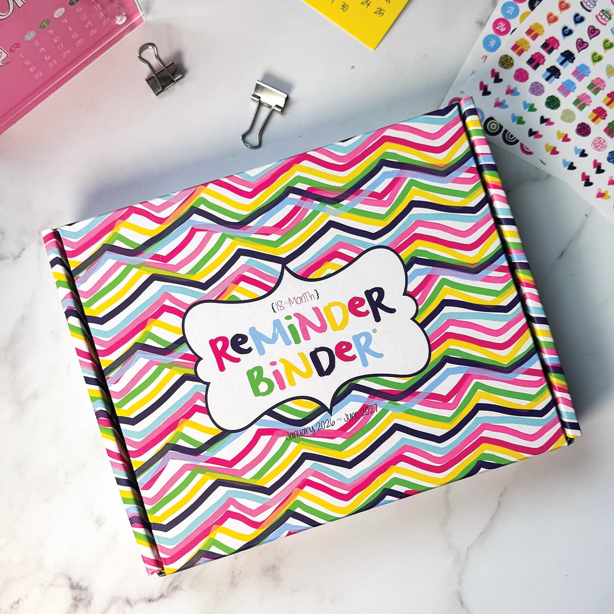 Reminder Binder® Planner Chevi Party (Jan 2026 - June 2027)