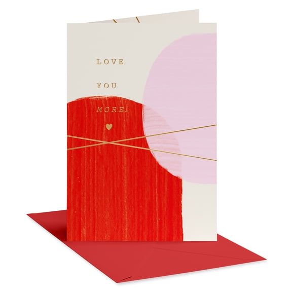 American Greetings Romantic Valentine's Day Card for Anyone (Love You More)