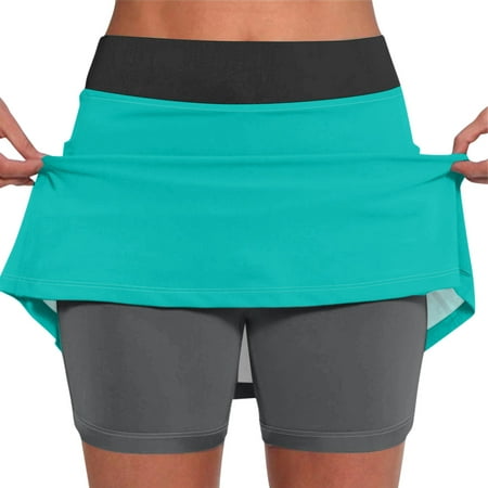 OTEMRCLOC Womens Boxer Shorts Mini Skirt Colorful Elastic Yoga Culottes for Women Printed Athletic Shorts Lightweight High Waist Skinny Printed Joggers  L