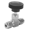 thumbnail image 3 of Válvula de acero inoxidable 304 de 2 vías con aguja de alta presión para control de flujo de agua, gasóleo y líquido Ф6, 3 of 14