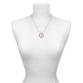 thumbnail image 3 of Delight Jewelry Resin Pink Geronimo the Giraffe Silver-tone You Mean the World to Me Ring Necklace, 18", 3 of 4