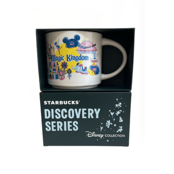 Disney Discovery Series Magic Kingdom 14 oz Ceramic Starbucks Coffee Mug