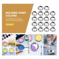 thumbnail image 5 of 30 PCS Stainless Steel Painting Color Palette, with Mouth 2 in Painting Trays Make-Up Pallets Mini Metal Paint, 5 of 8