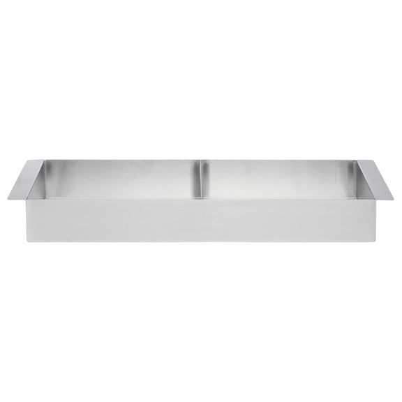 HUBERT® Food Pan Half Size Long Divided Stainless Steel - 19"L x 5 3/4"W x 2 1/2"D