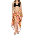 thumbnail image 2 of HAPPY BAY Women's Bikini Beach Wrap Swim Cover up Swimwear Skirt Bathing suit Summer Wraps Beachwear Sarong Coverups Swimsuits for Women One Size Amber, Fruits, 2 of 4