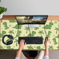 thumbnail image 4 of Long Mouse Pads for Desk,Yellow Dinosaurs Palm Trees Desk Mats on Top Of Desks, Desk Mouse Pad Extra Large with 3mm Non-Slip Base and Stitched Edge for Gaming,Office,Work,Home 47.3"x23.6", 4 of 6