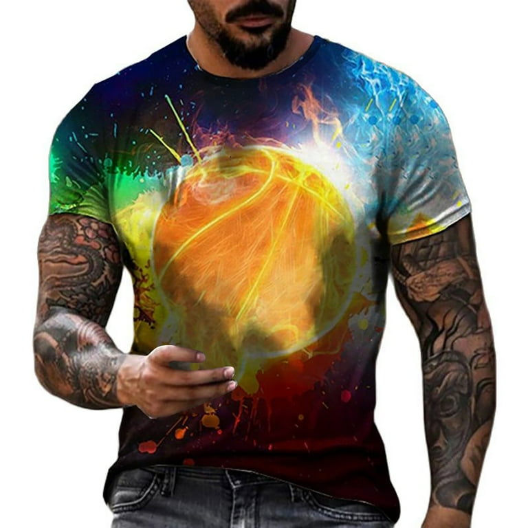 PMUYBHF Graphic Tees Men Rapper Vintage Men s Sports Shirt Quick Dry Basketball Short Sleeve Sports Suitable for Running Fitness T Shirt Mens Hoodies
