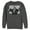 Charcoal Heather, variant on Men's Batman Joker Hahaha Crazed Look Sweatshirt Athletic Heather Medium
