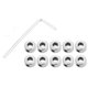 thumbnail image 1 of 10 Pcs Shaft Collar Electroplate Ferronickel Shaft Lock Collar Ring4.1mm, 1 of 3