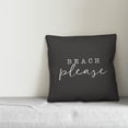 thumbnail image 2 of Creative Products Beach Please Black and White 16x16 Indoor / Outdoor Pillow, 2 of 2