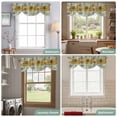 thumbnail image 6 of Tie Up Valances for Windows, Vintage Dragonfly Adjustable Valance Curtains Window Treatment for Living Room, Chic Country Yellow Animals Wood Grain Rod Pocket Kitchen Curtains & Drapes 42x12 Inch, 6 of 9