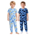thumbnail image 3 of BenBen Kids Toddler Boy Pajamas Pj Set Short Sleeve Snug Fit Soft & Cozy Sleepwear Loungewear 2-Pack - Size 2Y to 10Y, 3 of 6