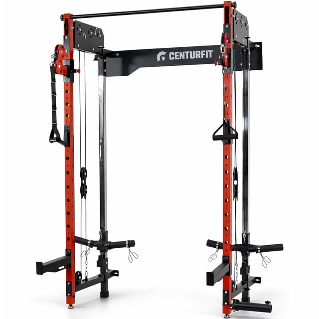 Power Rack Empotrado Plegable Gimnasio Multifuncional Poleas