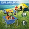 thumbnail image 4 of Portable Folding Camping Table Lightweight Outdoor Picnic Table with 4 Cup Holders & Storage Case Collapsible Tailgating Table for Camping Backyard Grill Outdoor Concerts, 4 of 9
