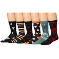 thumbnail image 3 of James Fiallo Mens 12-Pairs Funny Funky Crazy Novelty Colorful Patterned Dress Socks MP103-AB, 3 of 3