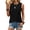 Black, variant on Summer Tank Tops for Women Pleated Crewneck Casual Sleeveless Tops Dressy Shirts