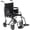 Black, variant on Invacare Transport Wheelchair w/19" Seat, Flip-Back Removable Arms, Seatbelt, Swing-Away Footrests - Blue