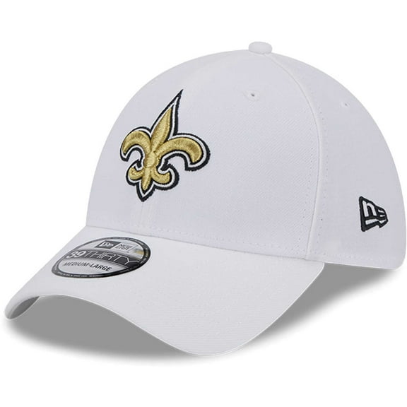 Men's New Era White New Orleans Saints Main 39THIRTY Flex Hat