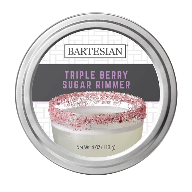 Bordeador de vasos para cócteles Bartesian Triple Berry Sugar 113 g