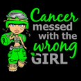 thumbnail image 3 of CafePress - Combat Girl General Lymphoma Women's Dark Pajamas - Women's Short Sleeve Print T-Shirt and Pants Dark Cotton Pajama Set, 3 of 7