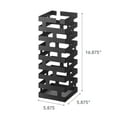 thumbnail image 5 of Yamazaki Home Umbrella Stand - Two Styles, Black, Steel, Square,  Holds 4 umbrellas, No Assembly, 5 of 5