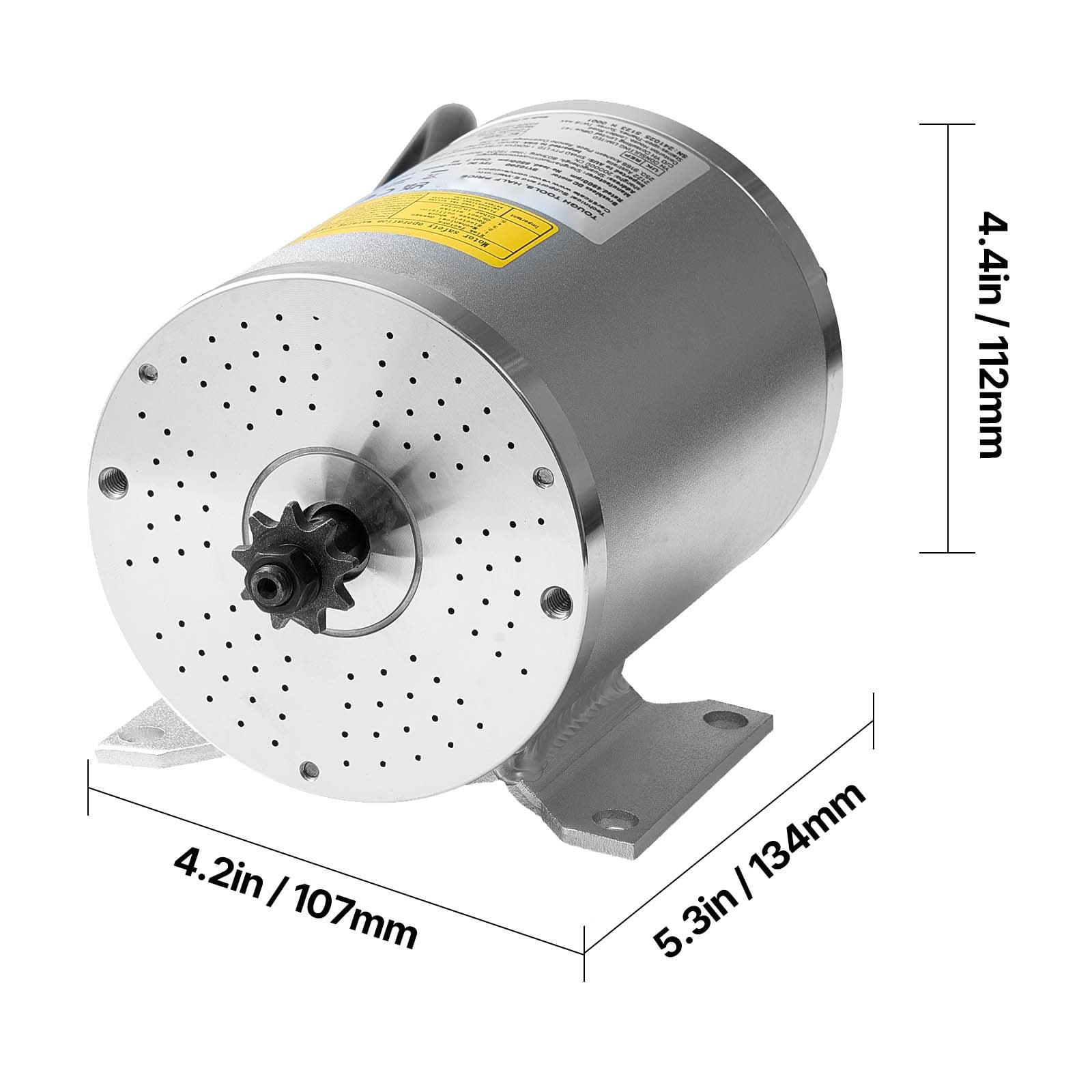 KFFKFF 3000W Brushless DC Electric Motor, 72V 4900rpm, Ideal for Go Kart, Electric Dirt Bike, E-Bike, Motorcycle Scooter, DIY Projects