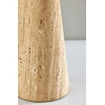 thumbnail image 4 of Adesso Travis 25.5" 3-Way Travertine Table Lamp with White Textured Drum Shade, 4 of 6