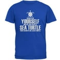 thumbnail image 1 of Always Be Yourself Sea Turtle Mens Soft T Shirt Royal MD, 1 of 1